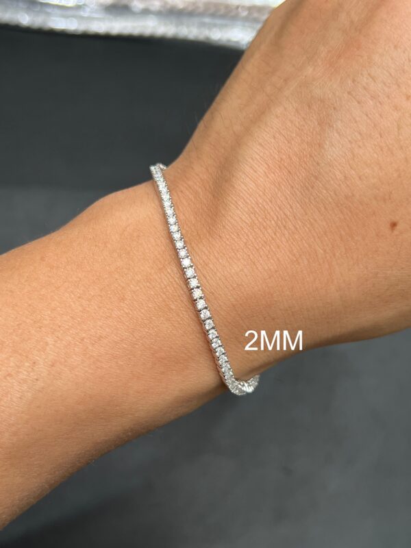 8888 Tennis chain 925 silver+Moissanite
