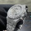 ed676d046ad5de8e86088ba87065d049 0025 Audemars Piguet Royal Oak Chrono 26331 41mm White Baguette Dial Big Stone Bezel & Case Big Stone Raised Band
