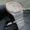 0052 Audemars Piguet Royal Oak 15400 41mm 2tone Rose Gold & White Small Stone Bezel Small Stone Band