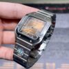0089 Plain Cartier Santos Mens XL 40MM BVF SSSS Brown Dial