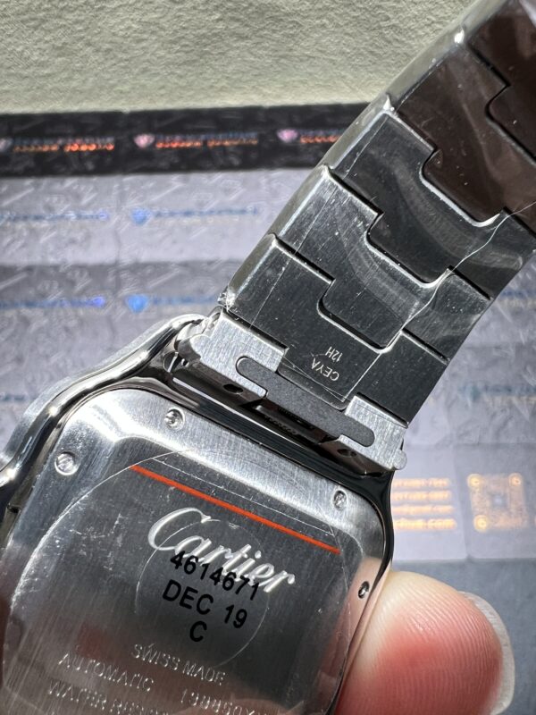 0089 Plain Cartier Santos Mens XL 40MM BVF SSSS Brown Dial