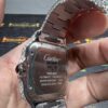 0009 Cartier Santos 40mm White Green Roman Dial Big Stone Bezel & Case 3 Rows Band