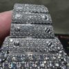 0002 Cartier Santos 40mm White Roman Dial BVF Big Stone Bezel & Case 3 Rows Band