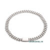 0056 925 Slive Moissanite Cuban Chains white 16mm 20in