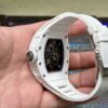 0128 RM055 43mm White ceramic case thinkness 13.5mm Skeleton Dial Super Clone