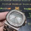 0010 Patek Philippe Nautilus 5711 40mm Rose Gold Baguette Bezel