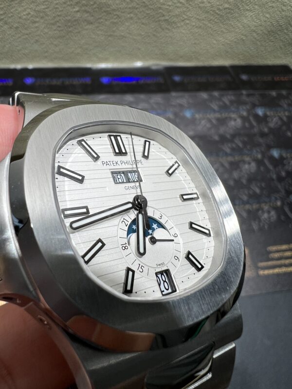 0090 Plain Patek Philippe Nautilus 5726 Full Function PPF 40MM White Dial SS Band