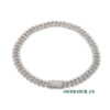 0056 925 Slive Moissanite Cuban Chains white 16mm 20in