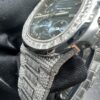 0044 Patek Philippe Nautilus 5712 40mm White Plain Dial Baguette Bezel & Baguette Band