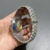 83f1971103273e7a4420affbe7a5f183 0069 Patek Nautilus 5711 40mm Plain White Dial 2 Rows Stone Bezel Small Stone Case & Band