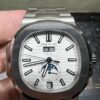 0090 Plain Patek Philippe Nautilus 5726 Full Function PPF 40MM White Dial SS Band
