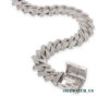 0056 925 Slive Moissanite Cuban Chains white 16mm 20in