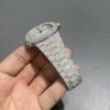 a1b3fda5a186539968ae13395e5067d3 0069 Patek Nautilus 5711 40mm Plain White Dial 2 Rows Stone Bezel Small Stone Case & Band