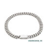 0058 925 Slive Moissanite Cuban Chains white 18mm 21in