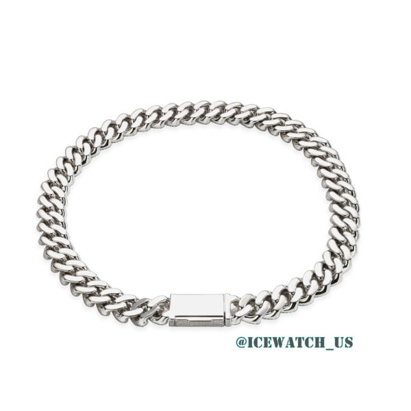 0058 925 Slive Moissanite Cuban Chains white 18mm 21in