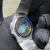 ad6f3407115376ed3bd592b6b0e01c76 0021 Patek Philippe Nautilus 5712 40mm White Plain Dial Big Stone Bezel & Case Big Stone Band