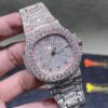 bb8ef0e0d607cc15b8e87d44553dc8ea 0007 Patek Nautilus 5711 40mm Rose Gold Baguette Dial Big Stone Bezel & Case Big Stone Band