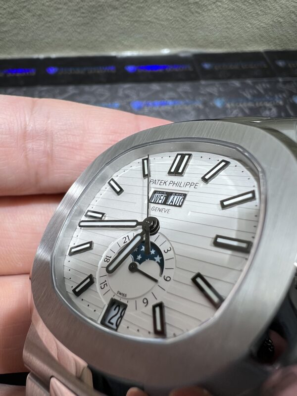 0090 Plain Patek Philippe Nautilus 5726 Full Function PPF 40MM White Dial SS Band