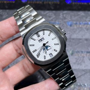 0090 Plain Patek Philippe Nautilus 5726 Full Function PPF 40MM White Dial SS Band
