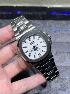 0090 Plain Patek Philippe Nautilus 5726 Full Function PPF 40MM White Dial SS Band