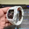 0128 RM055 43mm White ceramic case thinkness 13.5mm Skeleton Dial Super Clone