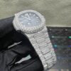 f3de951a914a83a2cfdb014013fe13f6 0021 Patek Philippe Nautilus 5712 40mm White Plain Dial Big Stone Bezel & Case Big Stone Band